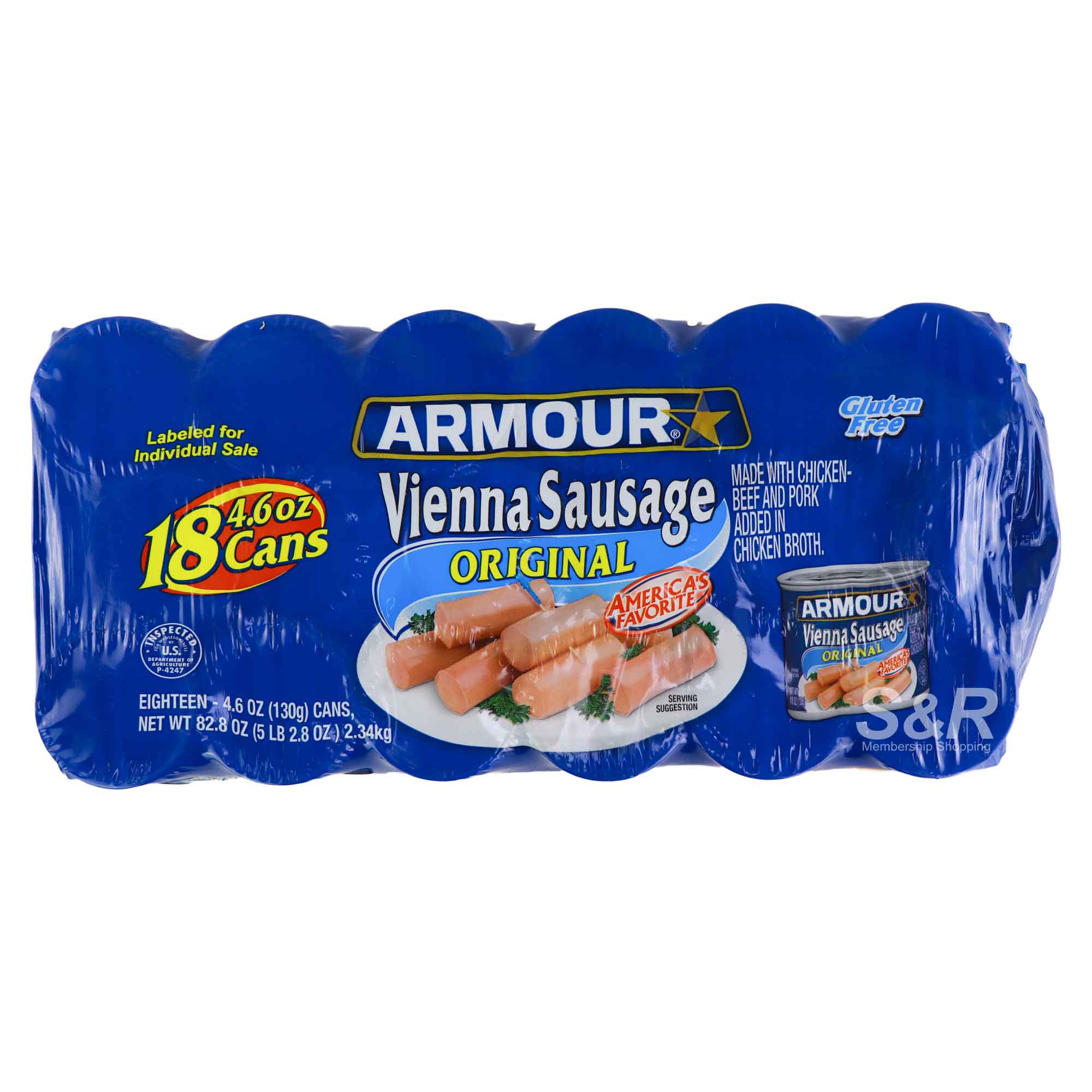 Armour Vienna Sausage Original 18 cans